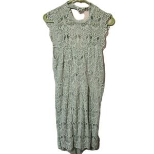 Free People Intimately Daydream Bodycon Lace Slip Dress Open Back Medium NWT